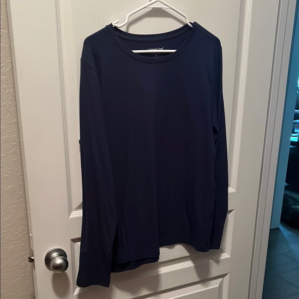 Coldwater Creek Navy Long Sleeve Tee